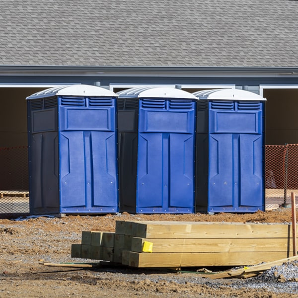 what is the expected delivery and pickup timeframe for the porta potties in Oakpark